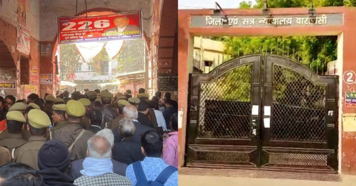 वाराणसी कोर्ट में सनसनी फैलाने वाली घटना के बाद पुलिस तैनात