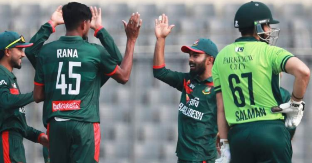 Salman Agha Run Out Controversy Pakistan vs Bangladesh Match