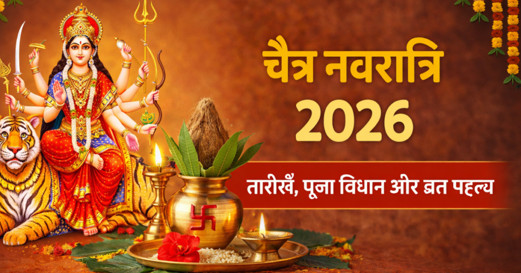 चैत्र नवरात्रि 2026 मां दुर्गा पूजा और घटस्थापना