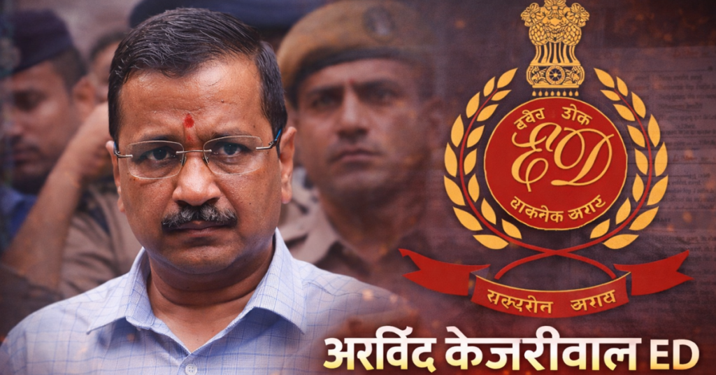 अरविंद केजरीवाल ED मामले से जुड़ी जांच और ताजा अपडेट को दर्शाता चित्र