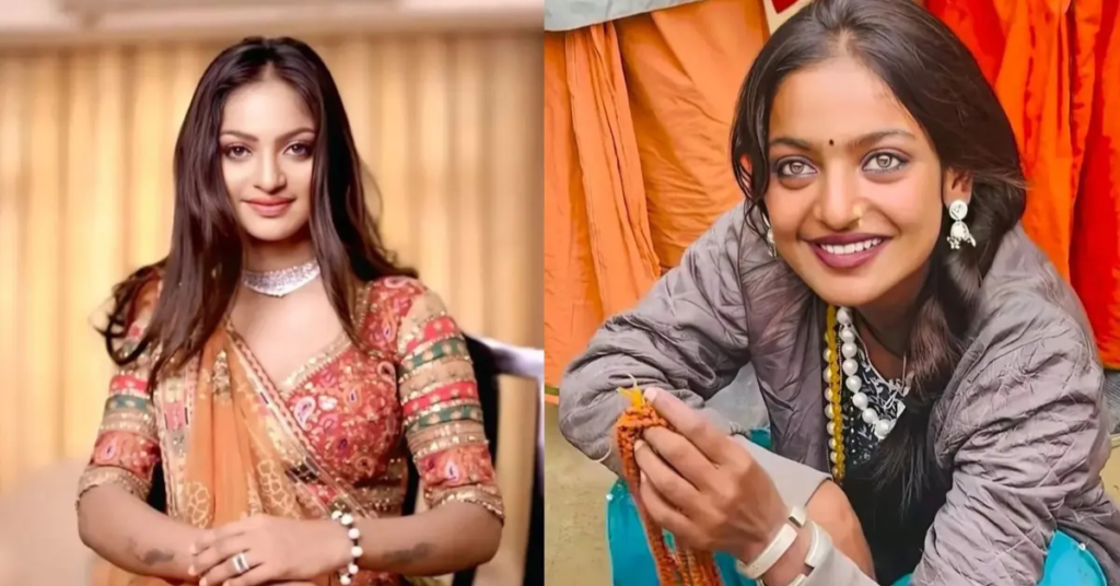 कुंभ की वायरल गर्ल मोनालिसा की तस्वीर