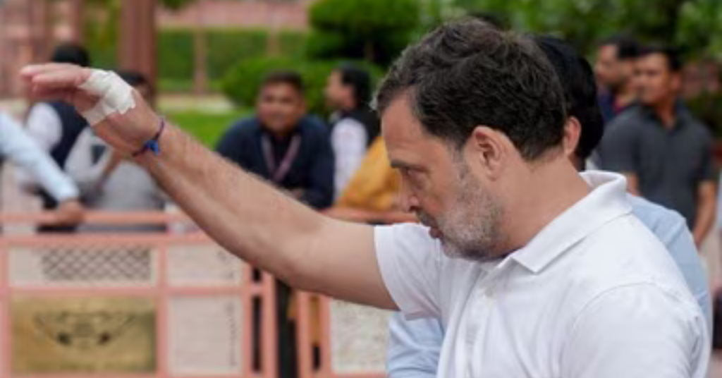 राहुल गांधी चोट की खबर और ताजा अपडेट