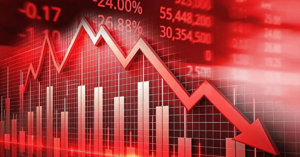 शेयर मार्केट आज के ताजा हाल को दर्शाती तस्वीर