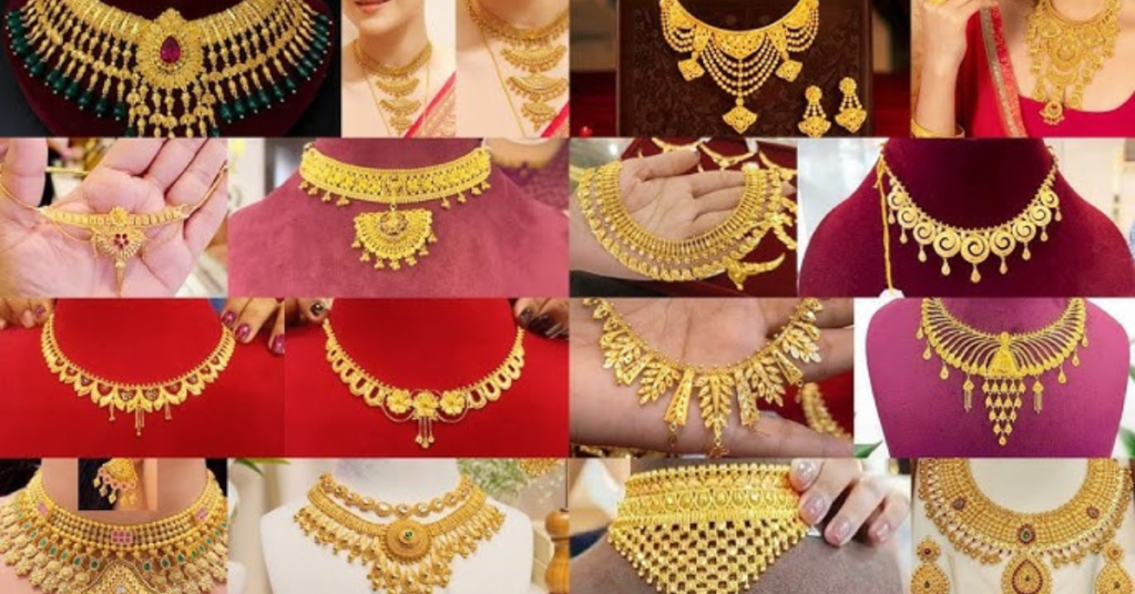 हल्के गोल्ड नेकलेस 3-5 ग्राम के लेटेस्ट डिज़ाइन – शादी और डेली वियर के लिए