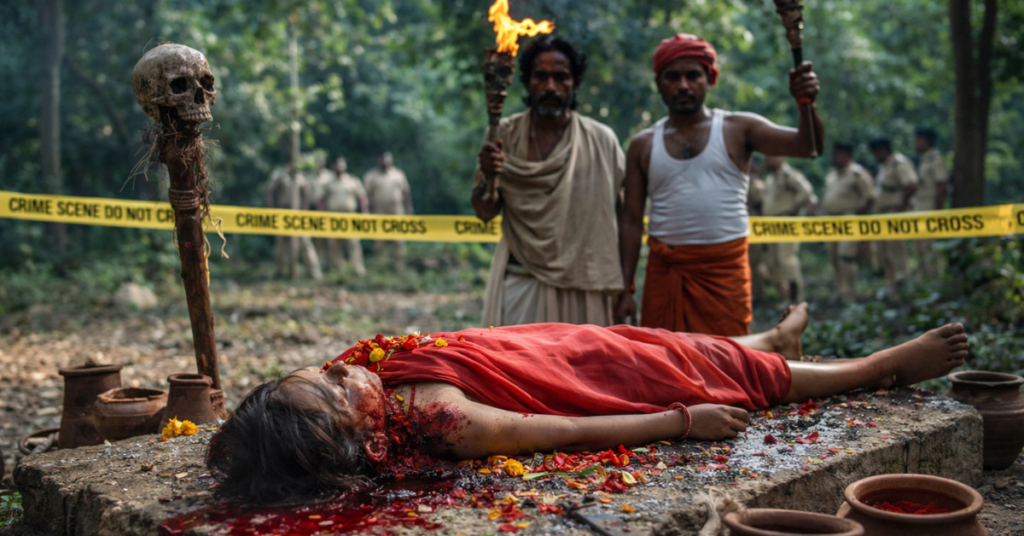 बेटी की बलि से जुड़ी घटना का प्रतीकात्मक दृश्य