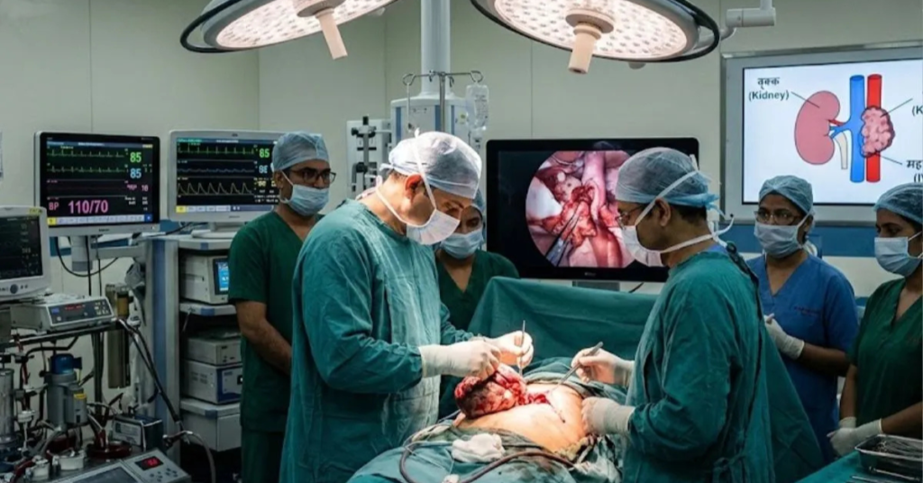 कैंसर के मरीजों को बड़ा झटका देने वाली खबर से जुड़ा दृश्य