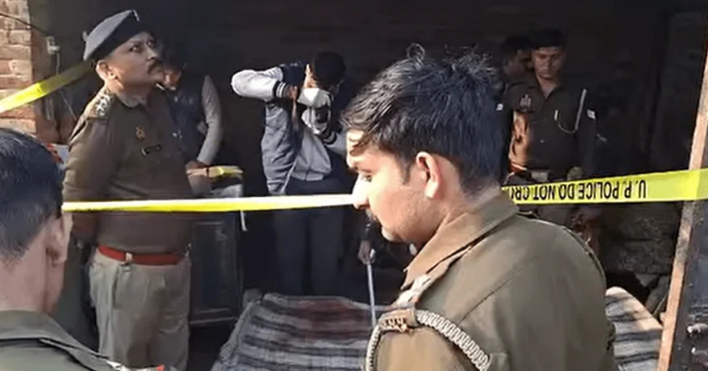 भाजपा नेता पिता हत्या