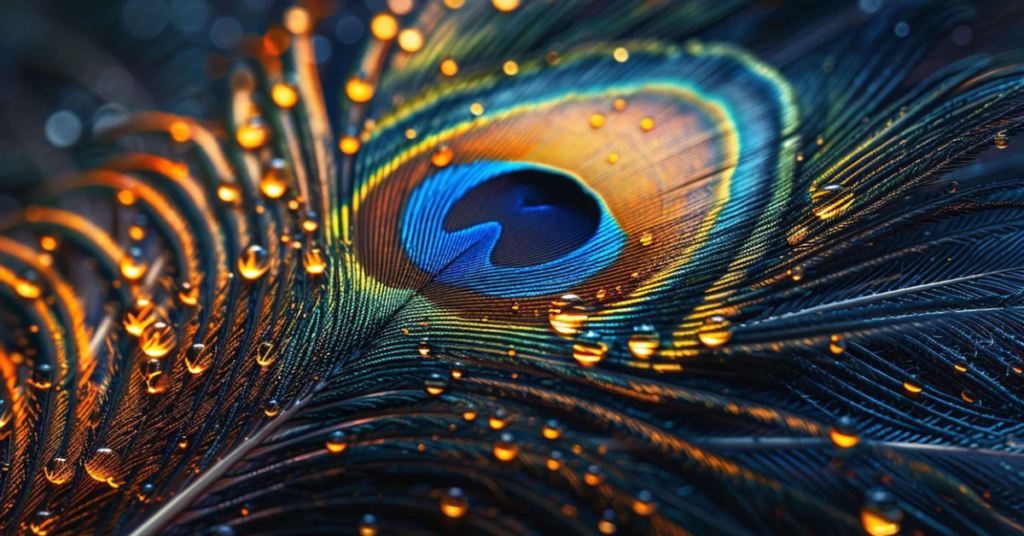 मोर पंख सही दिशा में घर में रखते हुए