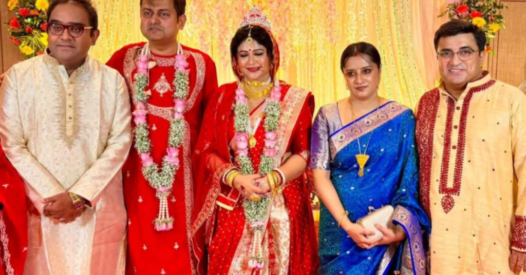 बीजेपी नेता शंकुदेव पांडा की शादी का रिसेप्शन