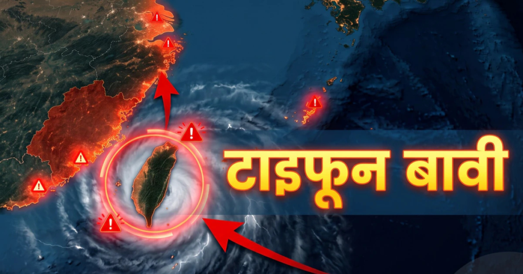 टाइफून बावी का कहर: ताइवान, चीन और जापान की ओर बढ़ता सुपर टाइफून