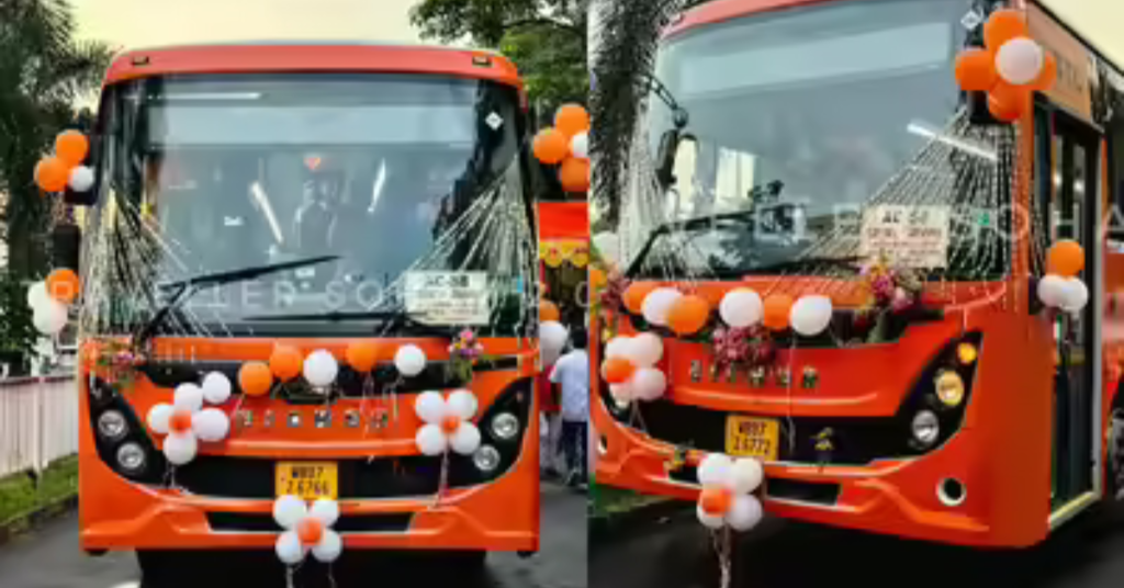 बंगाल बस समाचार: सरकारी बसों का बदला रंग लाल से नीला और अब भगवा