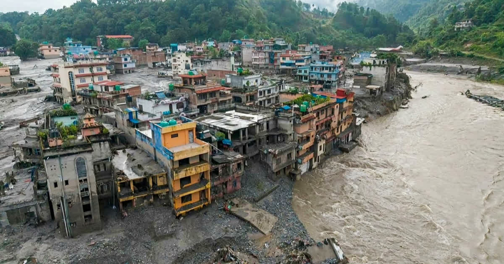 नेपाल में भीषण बाढ़ से तबाही